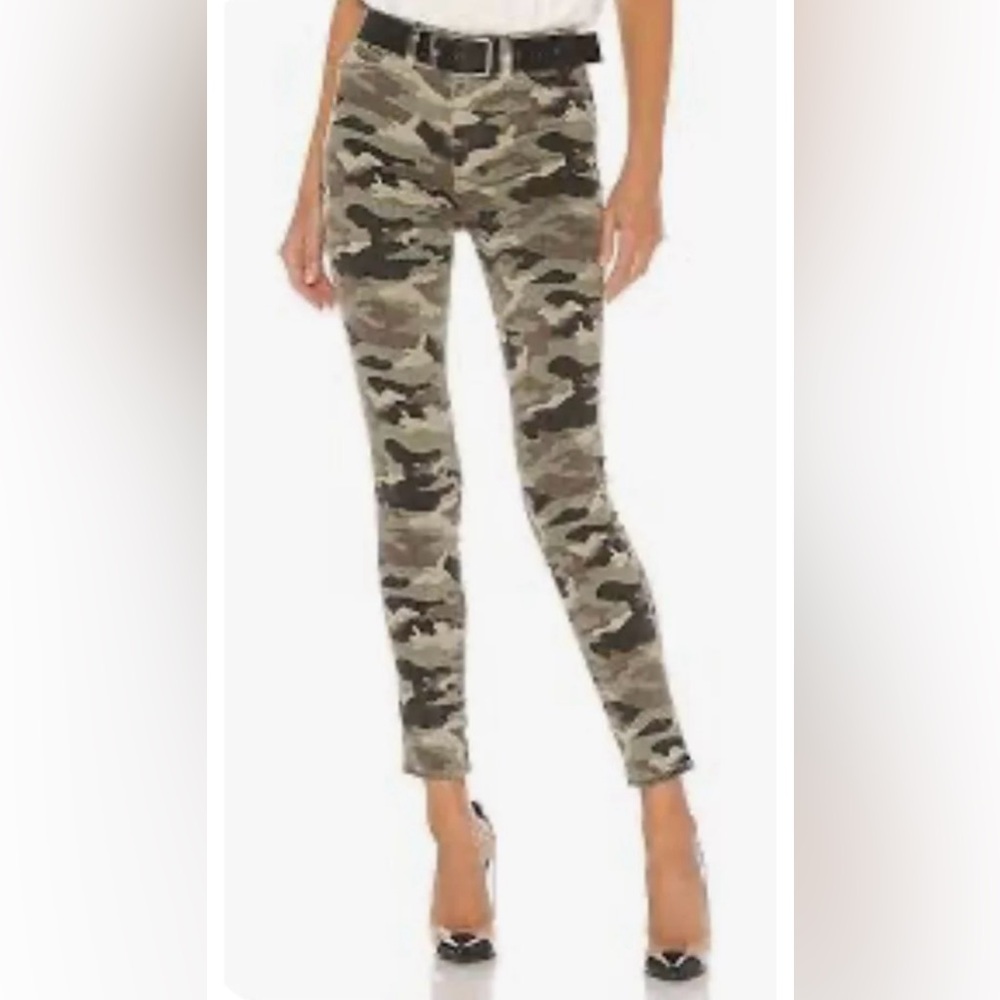 Hudson Barbara Super Skinny High Waist Camo Jeans, Size 31
